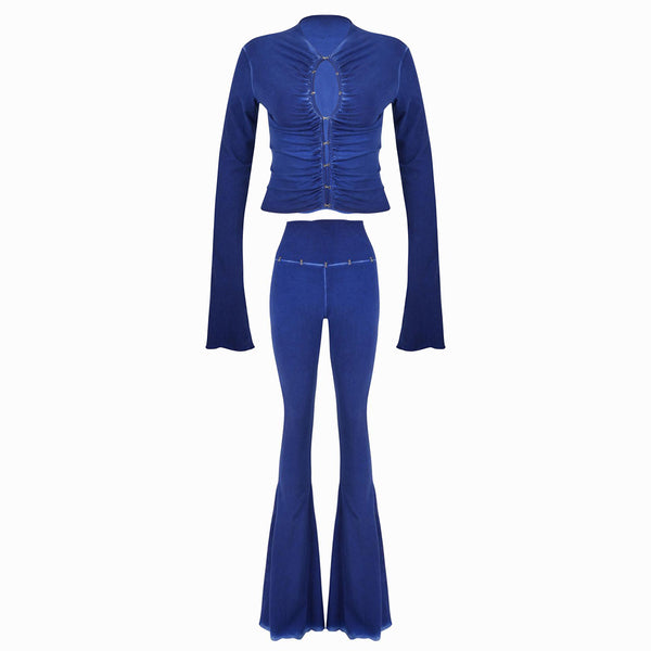 Valkrie Set Long Top Pants Hook Denim – Vecher Apparel