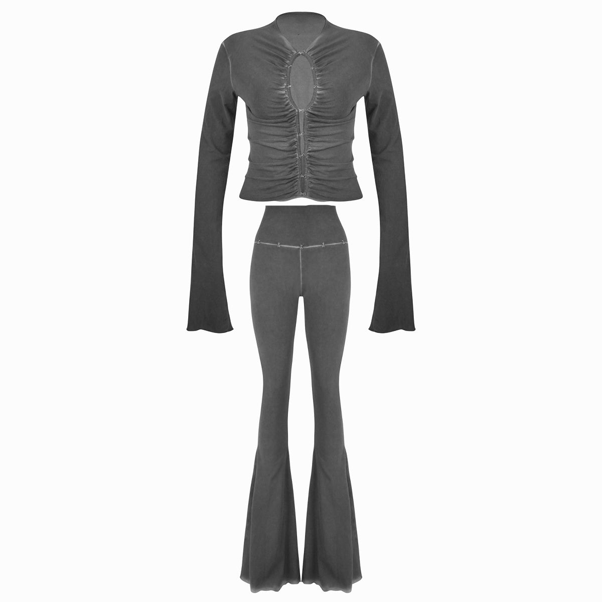 Valkrie Set Long Top Pants Hook Grey