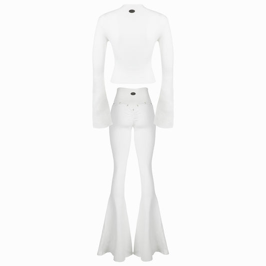 Valkrie Set Long Top Pants Hook White