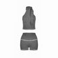 Valkrie Set Top Short Grey