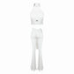 Valkrie Set Top Pants Belt White