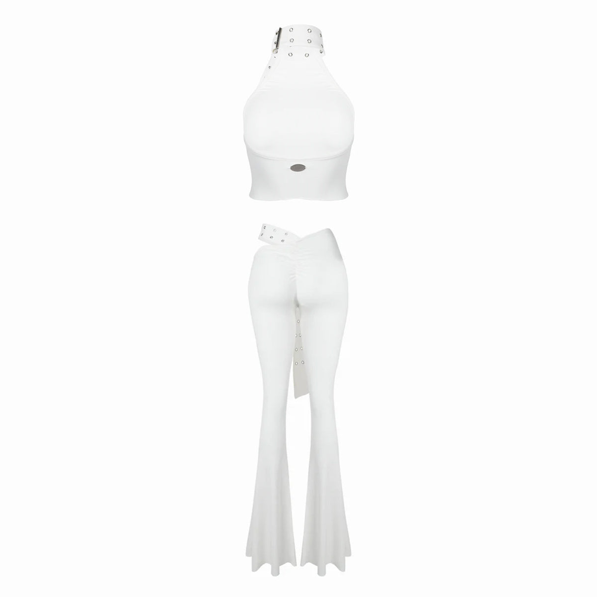 Valkrie Set Top Pants Belt White