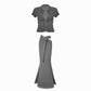 Valkrie Set Tee Skirt Grey