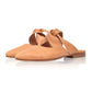 Taj Mahal Pointy Toe Mules In Tan