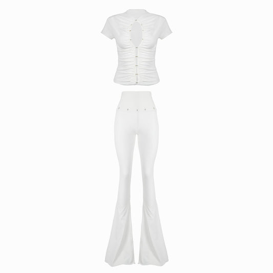 Valkrie Set Tee Pants Hook White