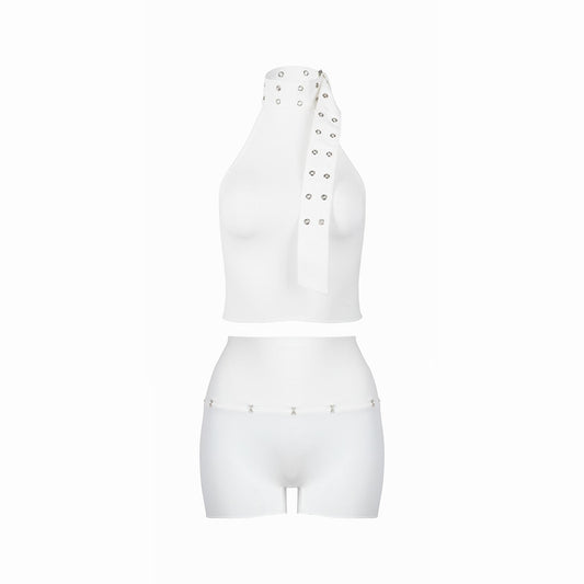 Valkrie Set Top Short White