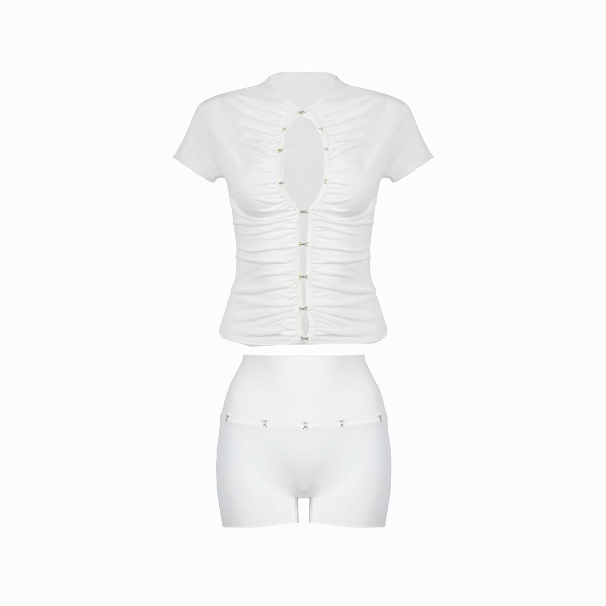 Valkrie Set Tee Short White