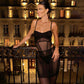 Mesh Bodysuit & Skirt In Black