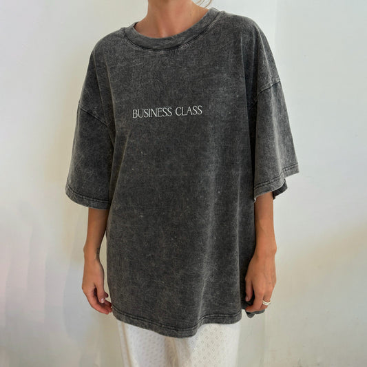 BUSINESS CLASS OVERSIZED T-SHIRT IN GREY