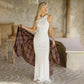 WHITE RIBBED COTTON TANK MAXI DRESS