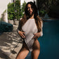 Transparent Bodysuit White