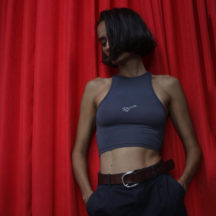 Lemur Boxer Sporty Top Grey