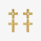 Earrings Cross Gold