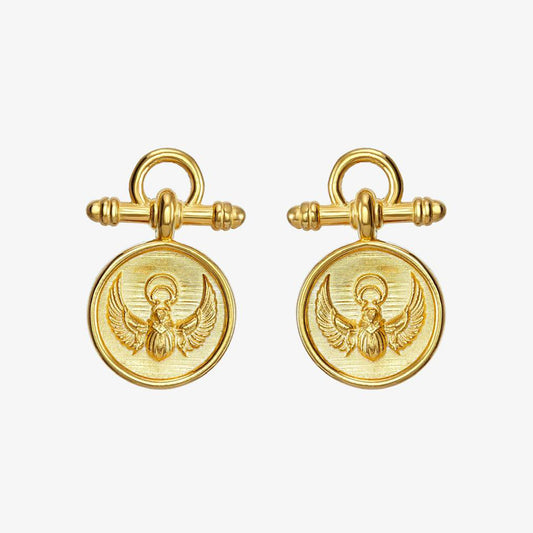 Earring Scarab Gold