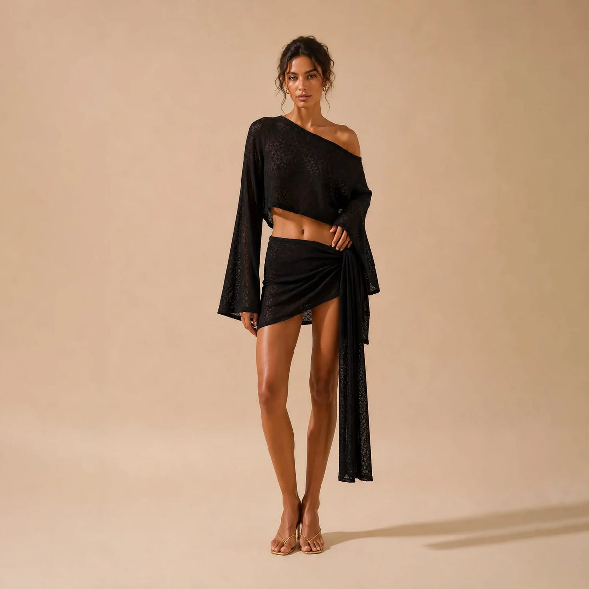 ISLA SET KNIT BLACK