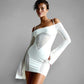 Mesh Dress In White