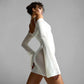 Mesh Dress In White