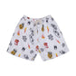 LINEN SHORT BBH SIGNATURE PRINT WHITE