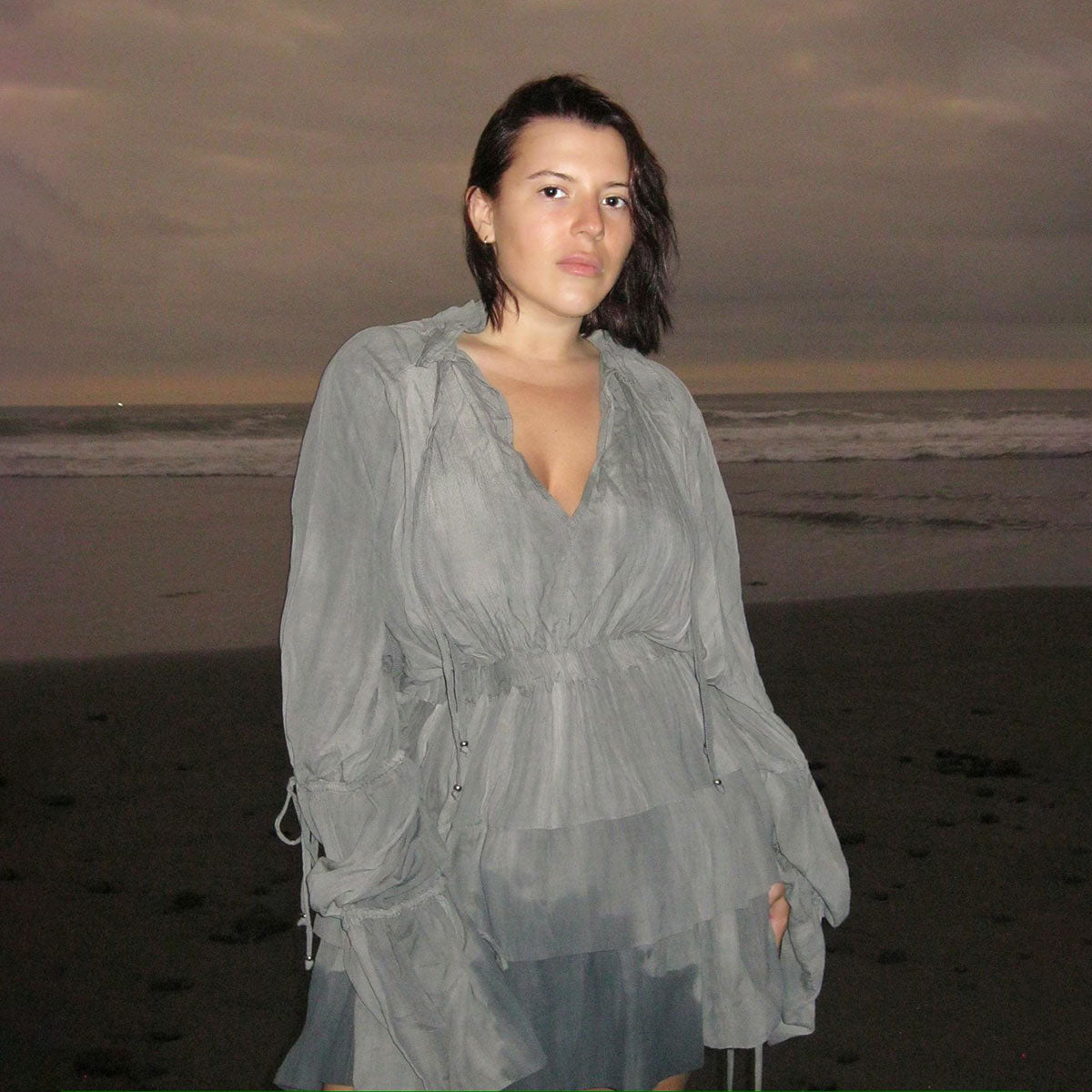 Barocco Dress in Grey