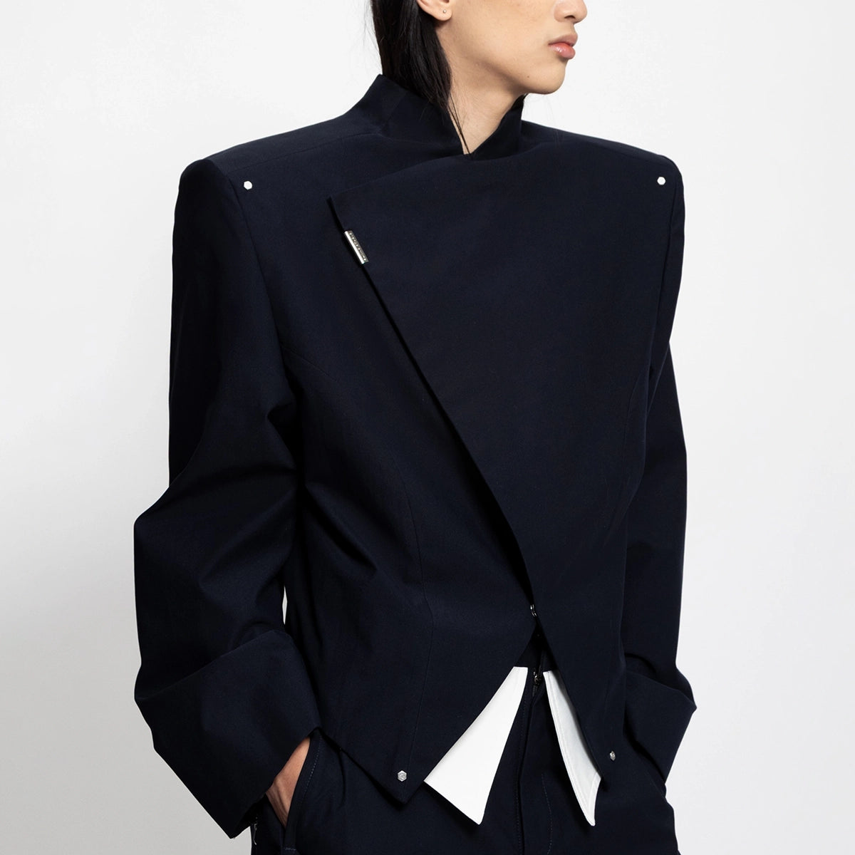 ANGULAR BOXY BESKAP NAVY