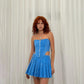 Long U Corset Blue