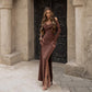 Hoodie Dress In Brown