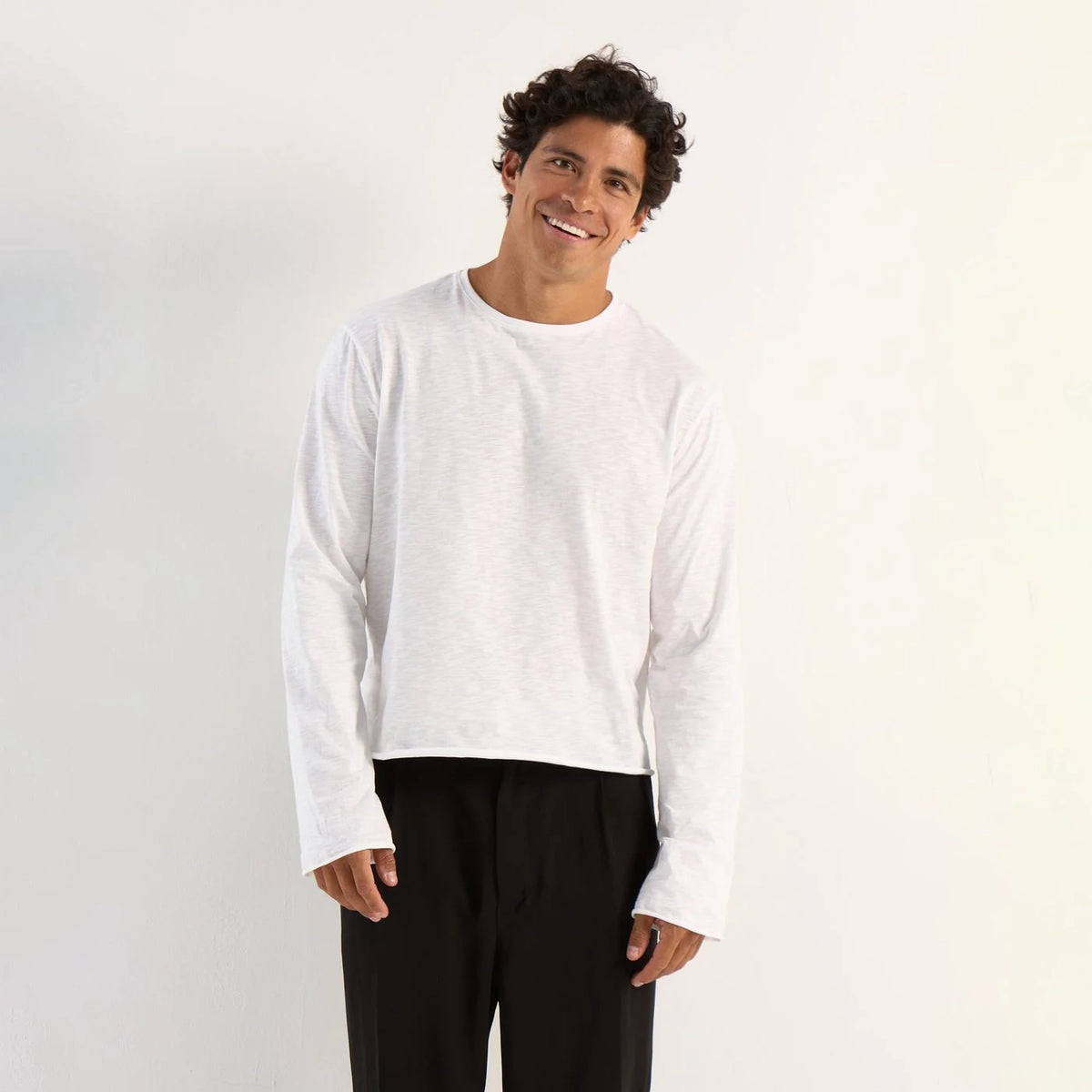 Aime Daily Longsleeve White