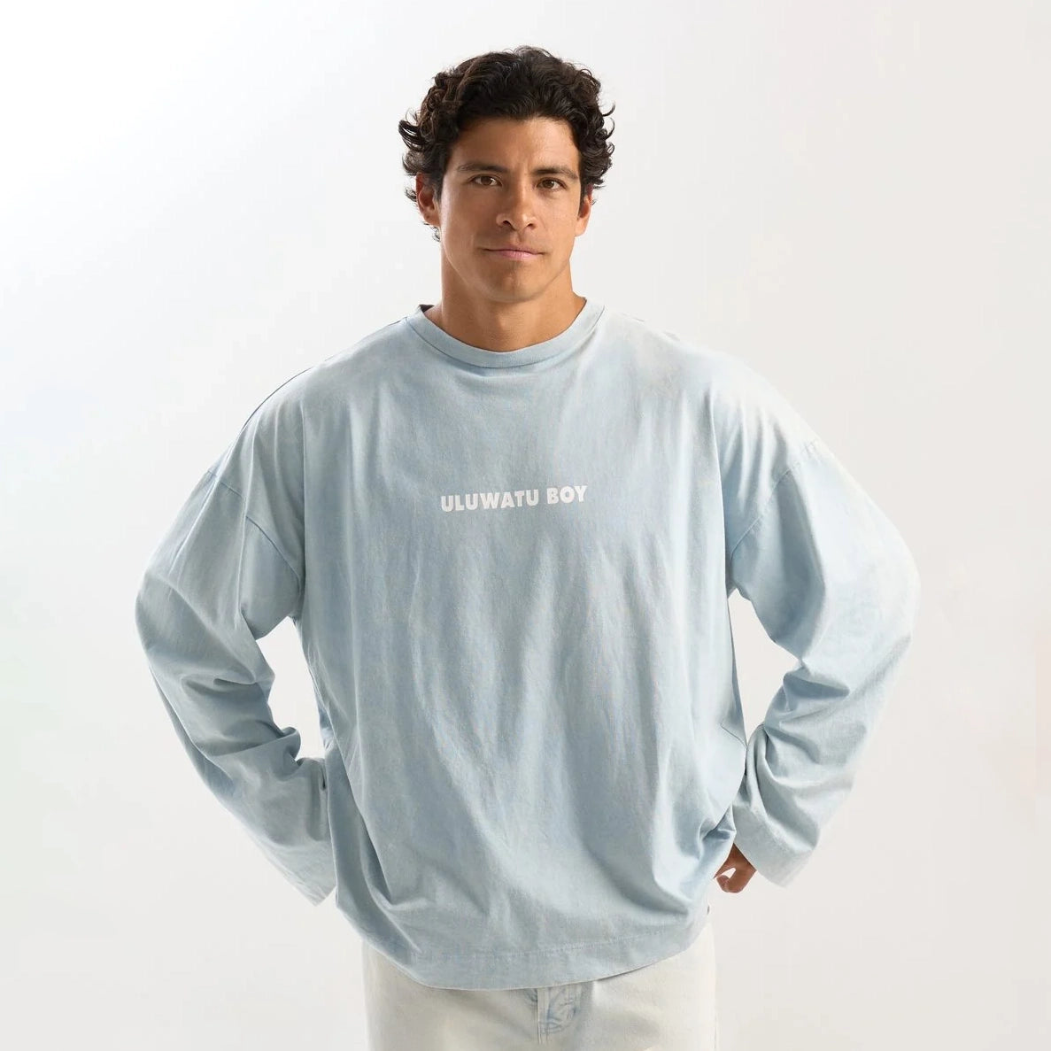 Longsleeve Uluwatu Boy In Blue Stone Wash