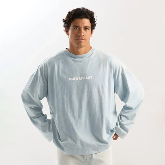 Longsleeve Uluwatu Boy In Blue Stone Wash