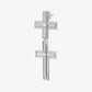 Earring Cross Silver