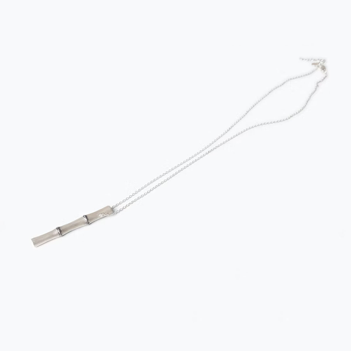 BAMBOO PENDANT IN SILVER