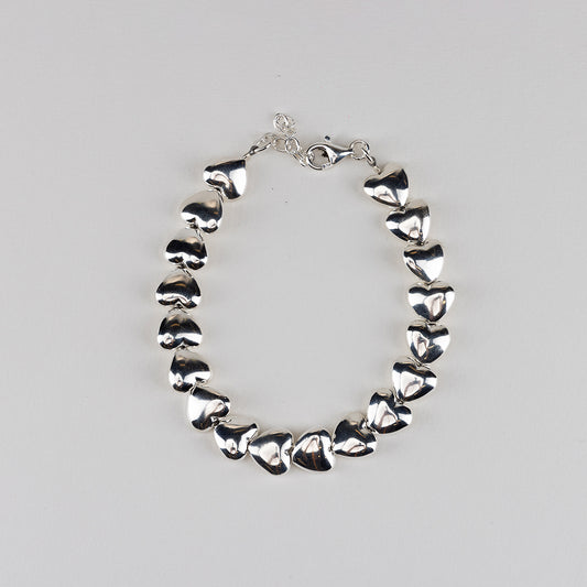 SILVER HEART BRACELET