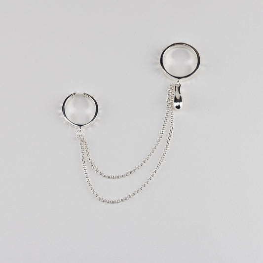 TEAR DOUBLE CHAIN RING