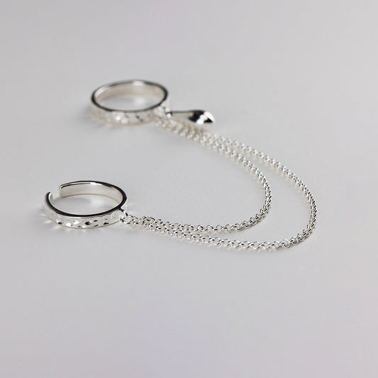TEAR DOUBLE CHAIN RING