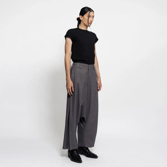DOME TROUSERS HERRINGBONE
