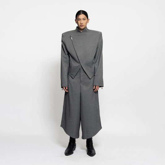 ANGULAR BOXY BESKAP GRAY