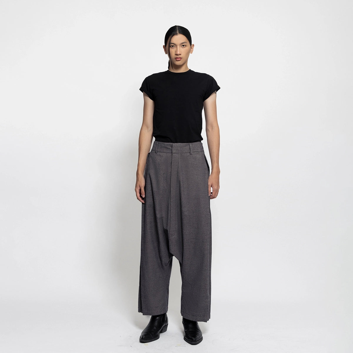 DOME TROUSERS HERRINGBONE