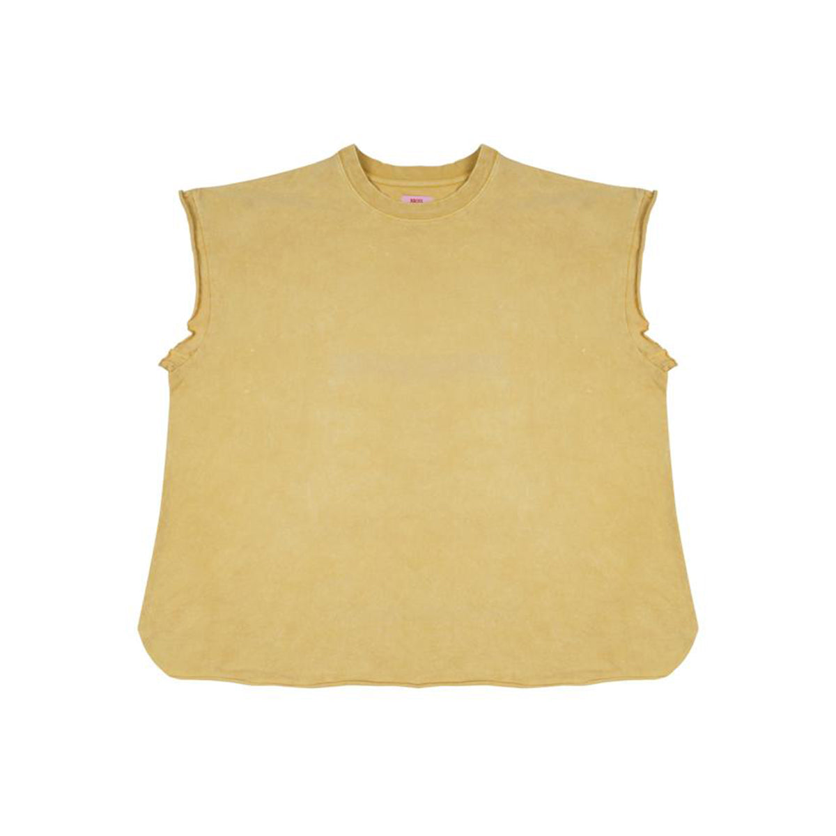 TSHIRT TANK STONEWASHED SUMMER PARADISE YELLOW