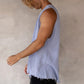 Cotton singlet blue