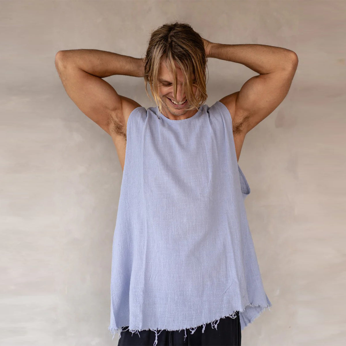 Cotton singlet blue