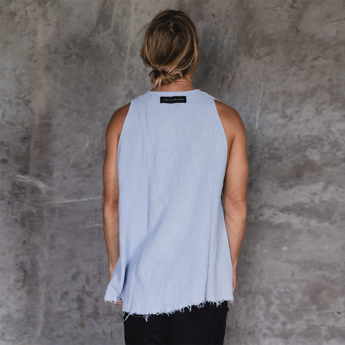 Cotton singlet blue