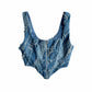 Crop Corset Denim