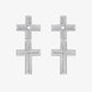 Earring Cross Silver