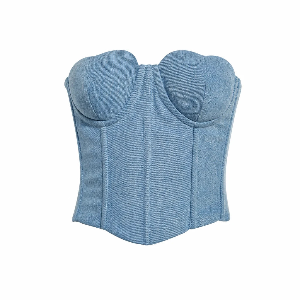Heart Corset Denim