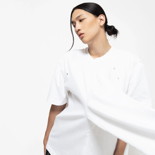 MAZE OVERSIZE TEES WHITE