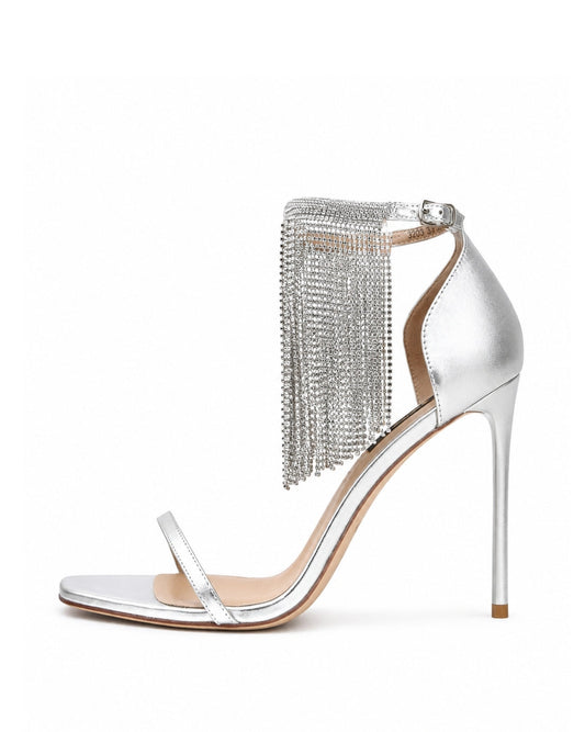 Crystal Fringe Heels
