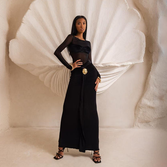 Aurelia Long Skirt In Black