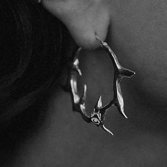 Sharks Tribal Hoop Earring