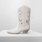 White Leather Boots