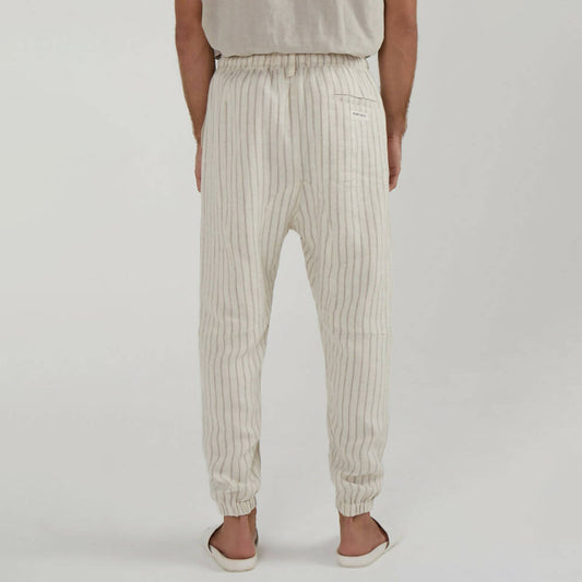 Society lounge linen long pants in slate - hedonist.bali